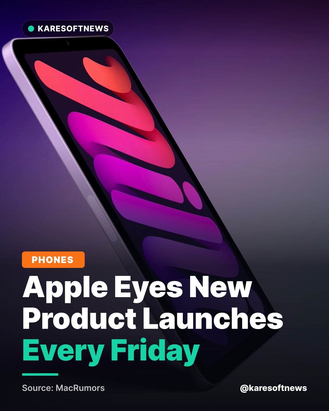Apple Eyes New Product Launches Every Friday