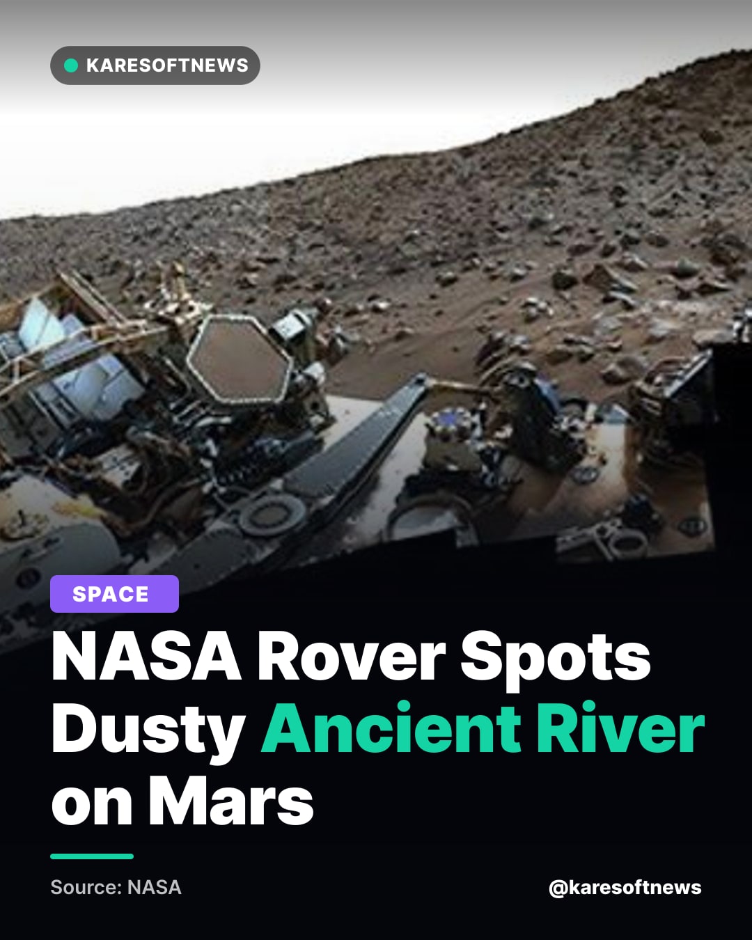 NASA Rover Spots Dusty Ancient River on Mars