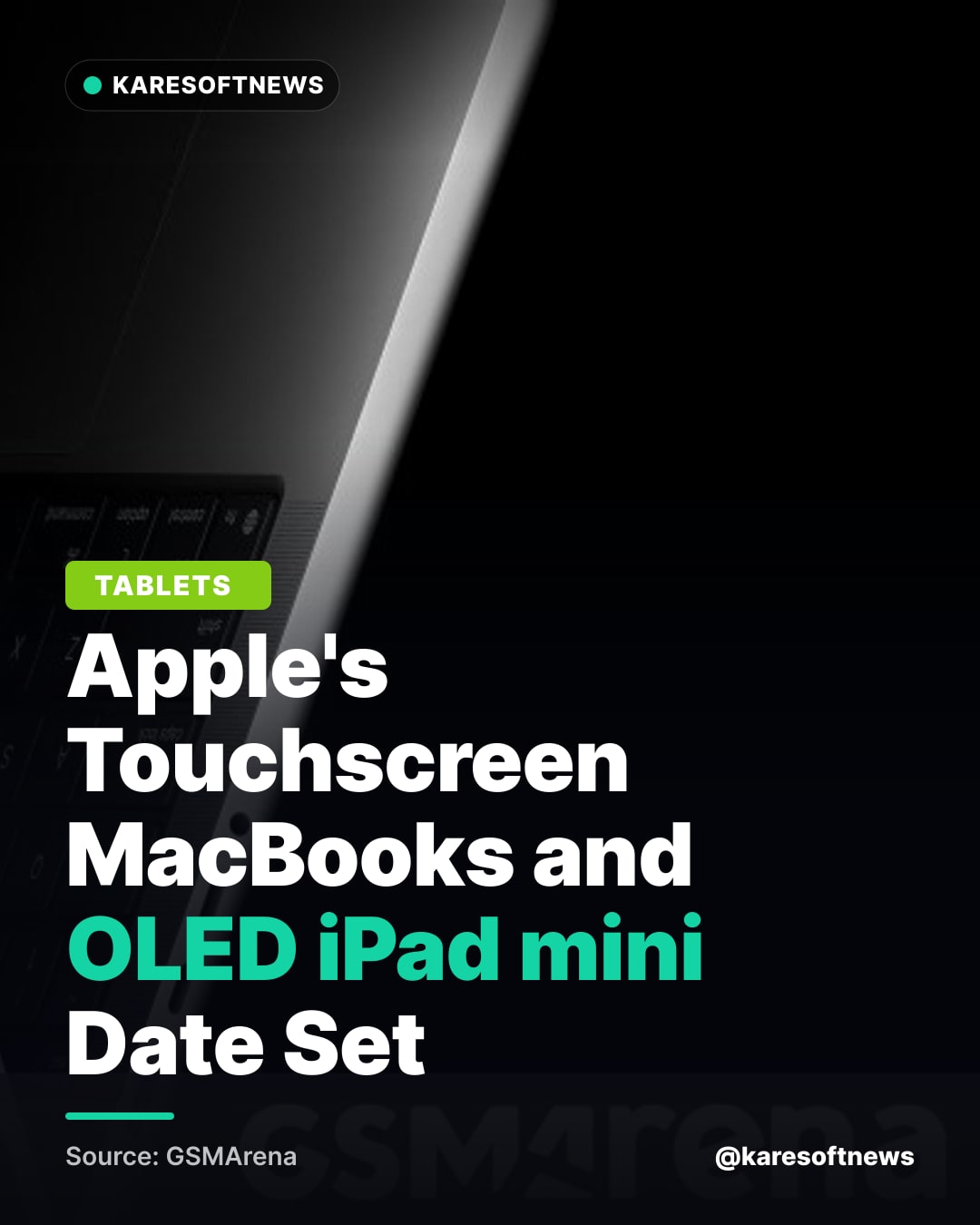 Apple's Touchscreen MacBooks and OLED iPad mini Date Set