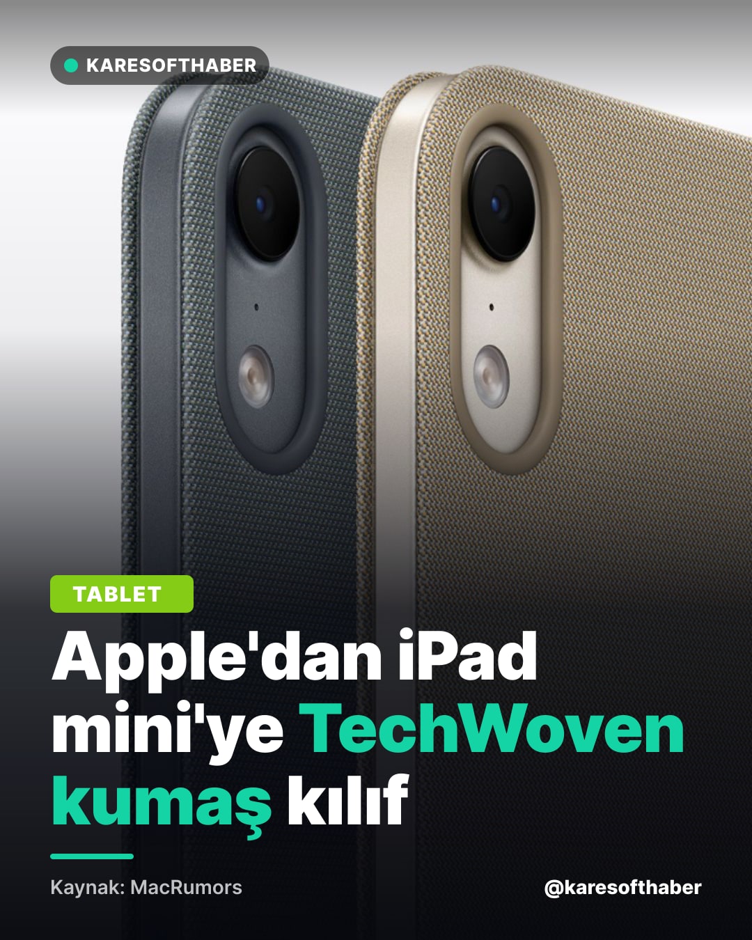Apple'dan iPad mini'ye TechWoven kumaş kılıf