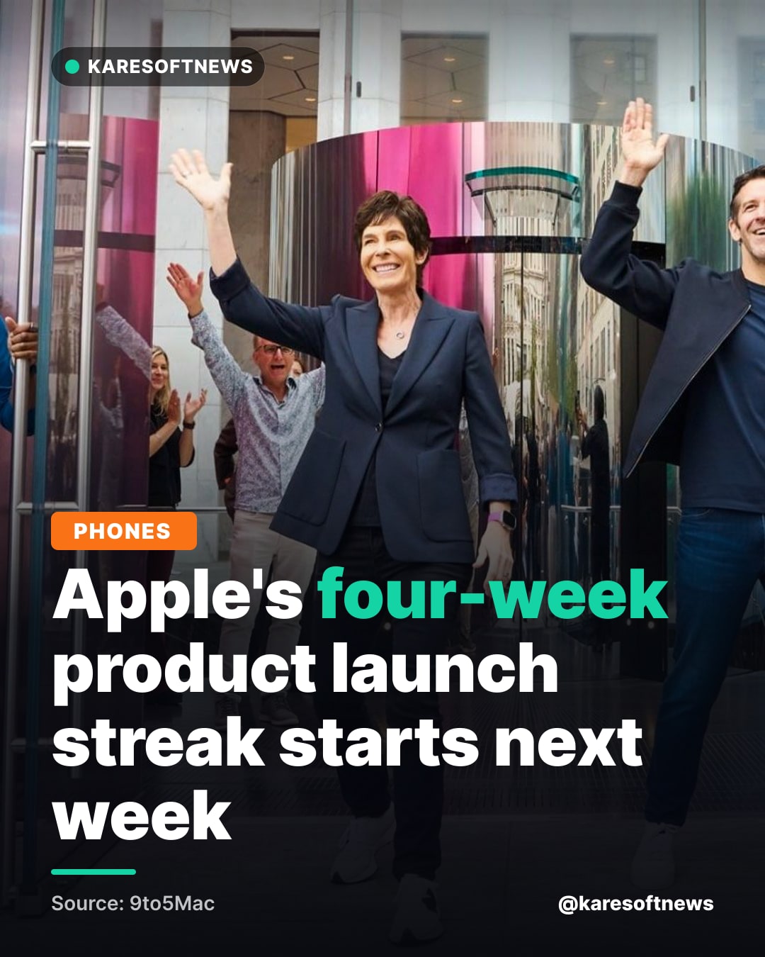 Apple's four-week product launch streak starts next week