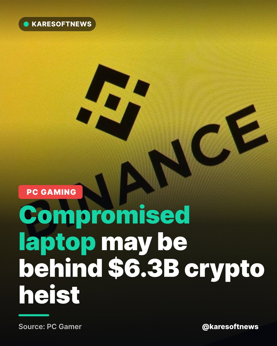 Compromised laptop may be behind $6.3B crypto heist