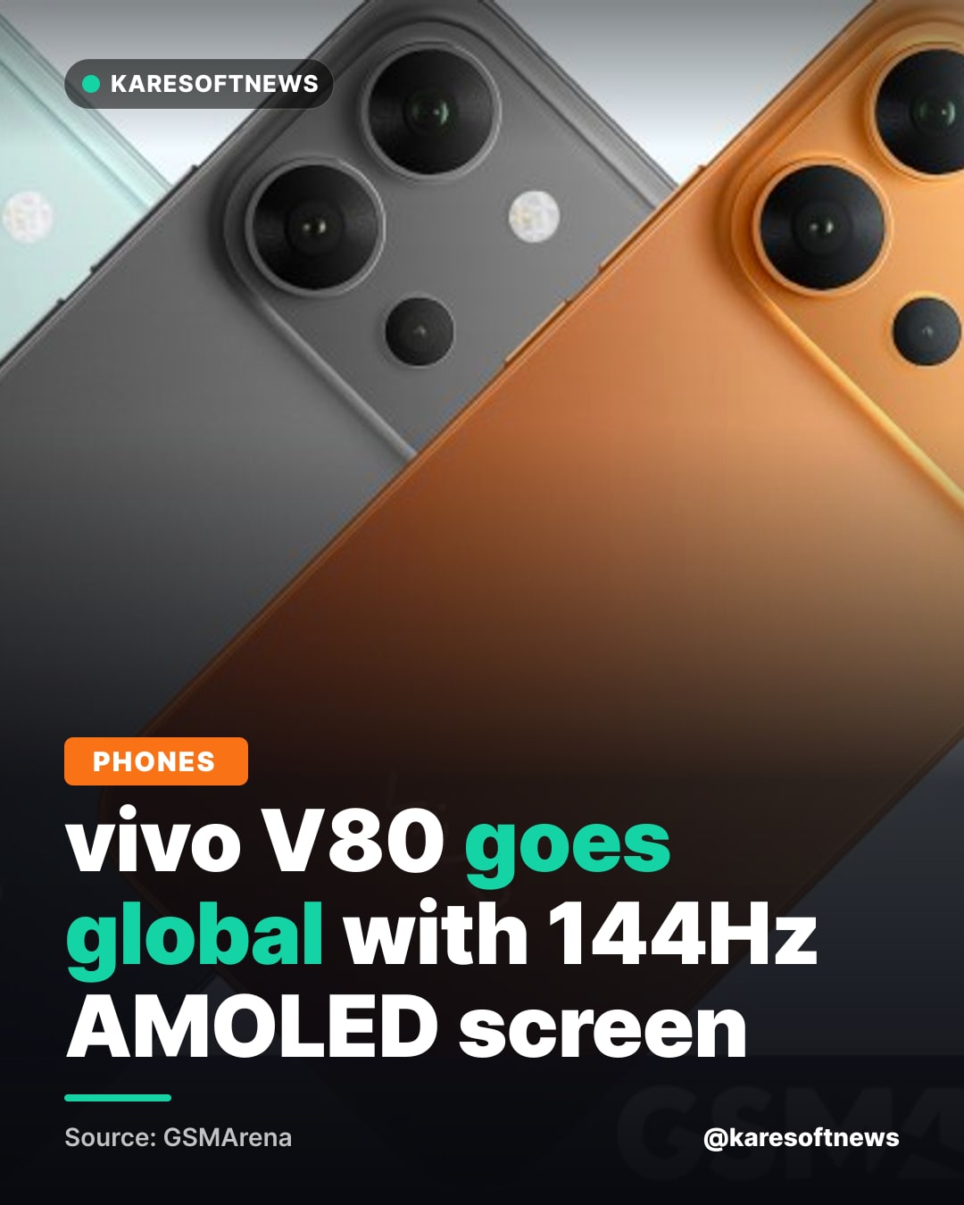 vivo V80 goes global with 144Hz AMOLED screen