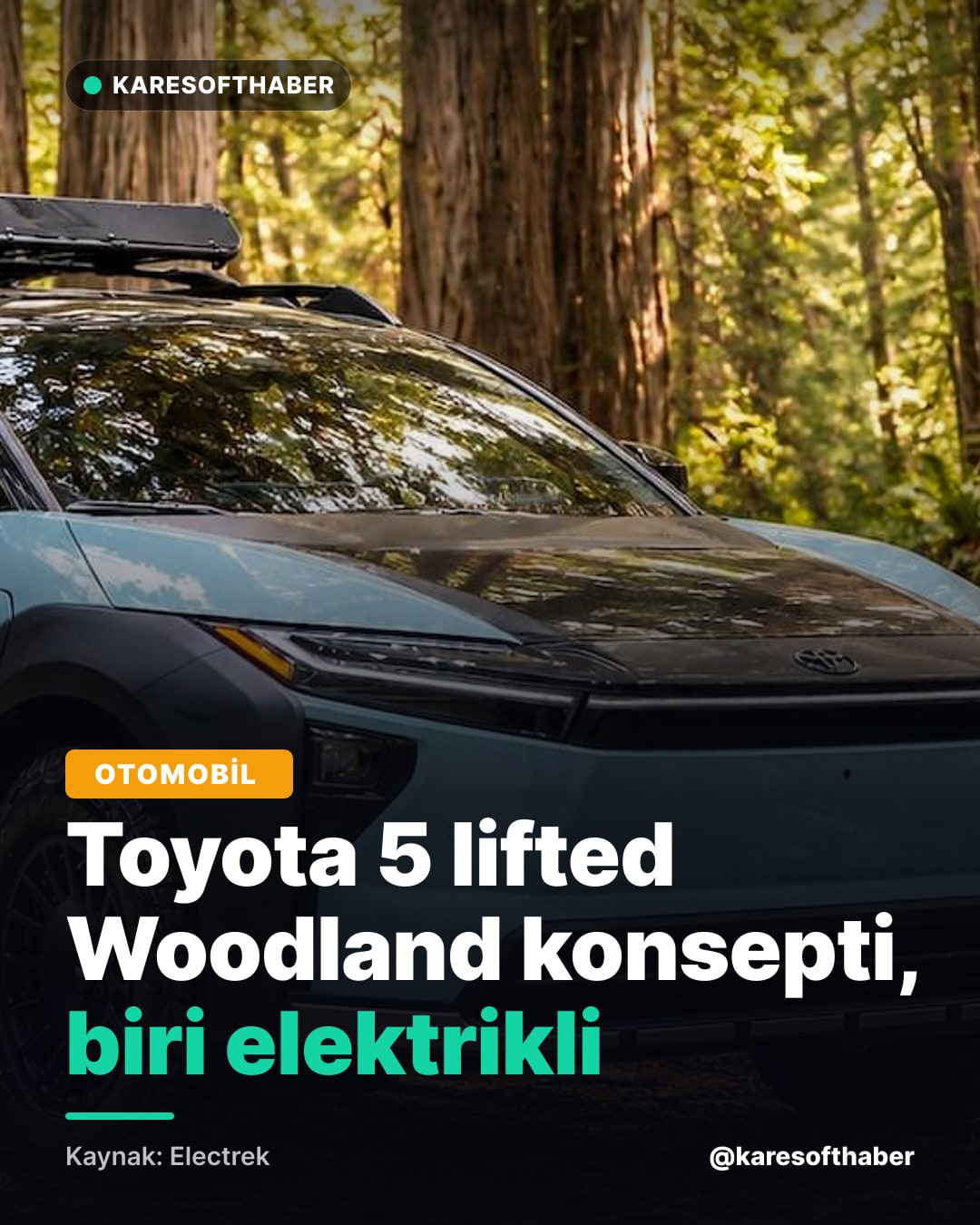 Toyota 5 lifted Woodland konsepti, biri elektrikli