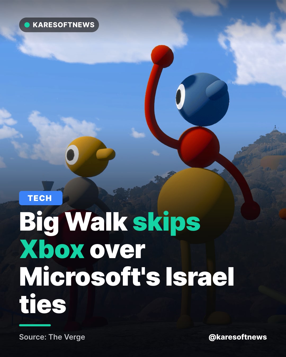 Big Walk skips Xbox over Microsoft's Israel ties