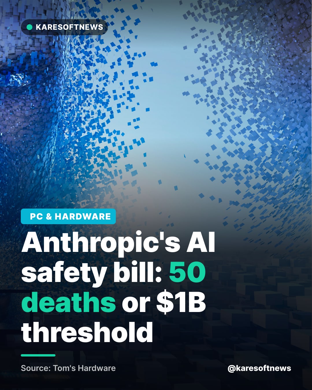Anthropic's AI safety bill: 50 deaths or $1B threshold