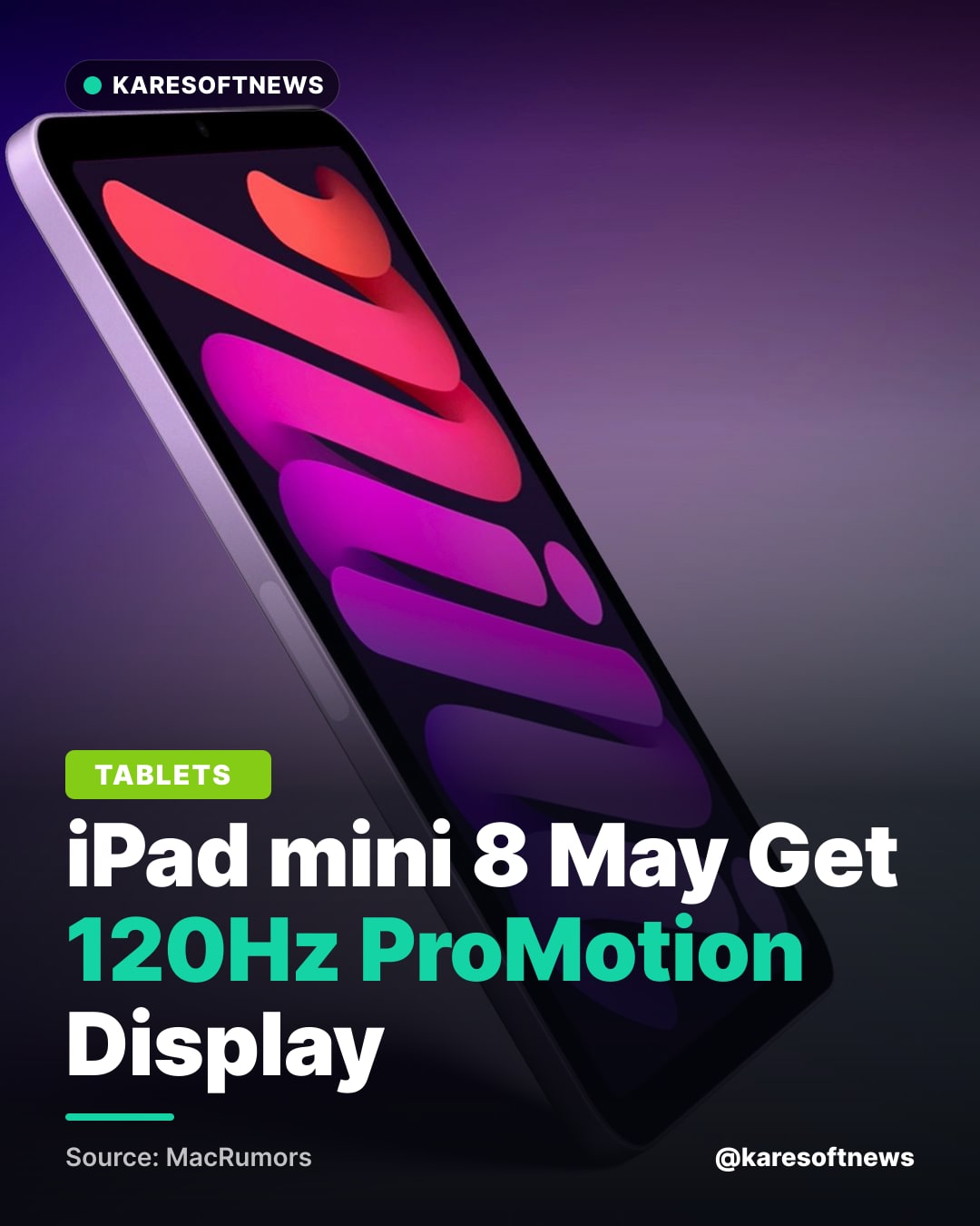 iPad mini 8 May Get 120Hz ProMotion Display