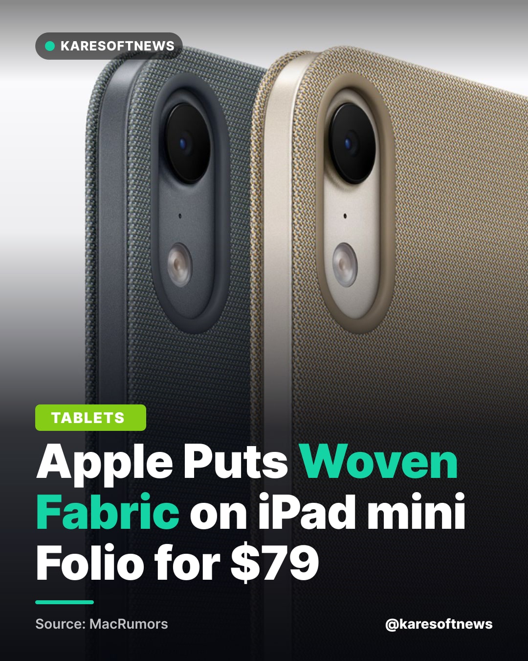 Apple Puts Woven Fabric on iPad mini Folio for $79