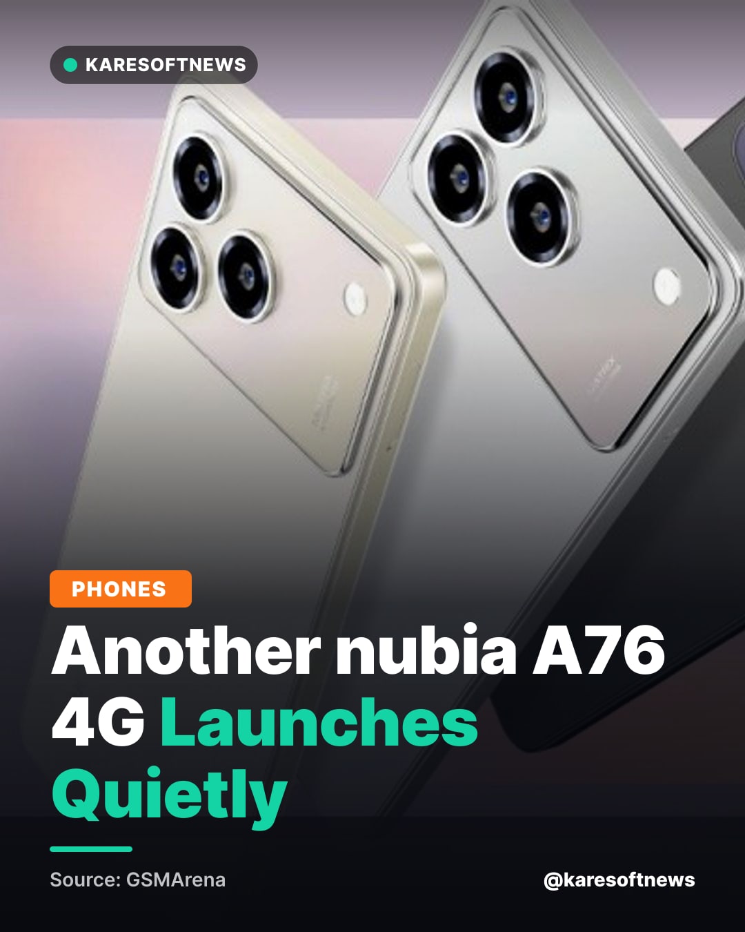 Another nubia A76 4G Launches Quietly