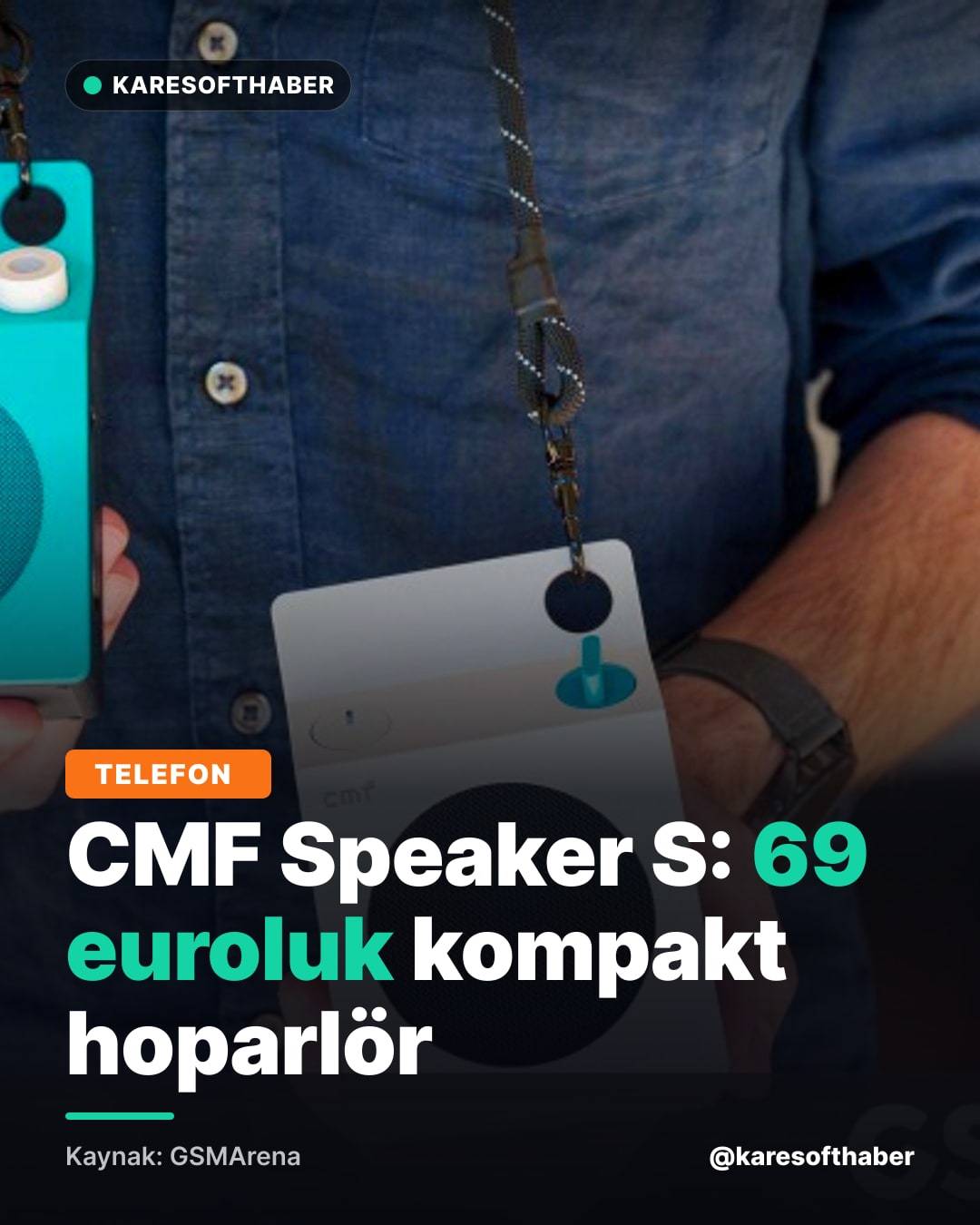 CMF Speaker S: 69 euroluk kompakt hoparlör