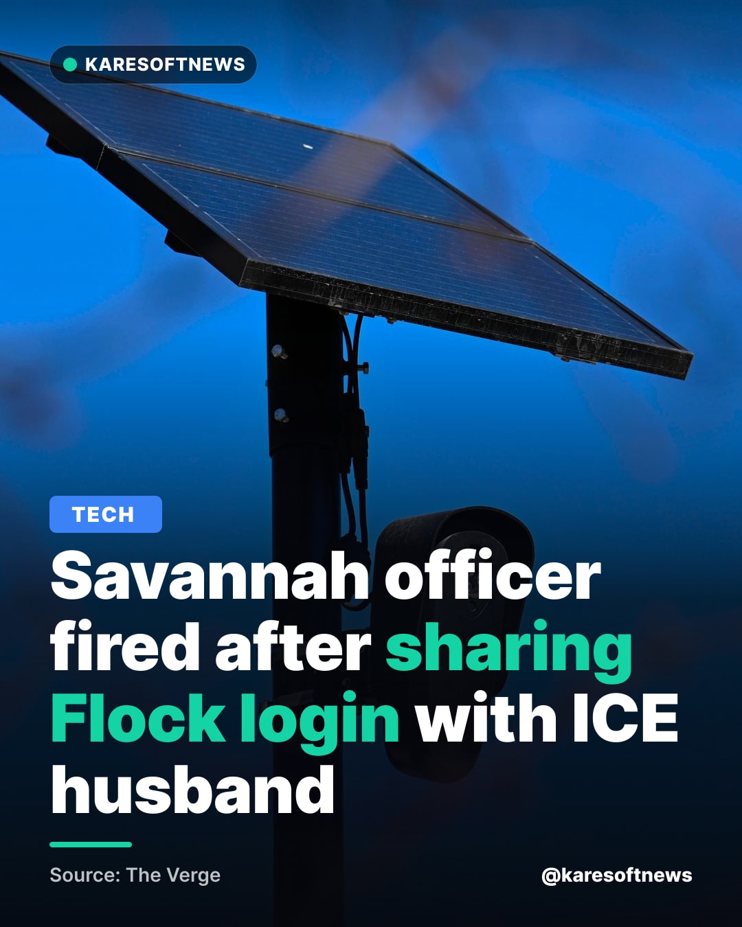 Savannah officer fired after sharing Flock login with ICE husband