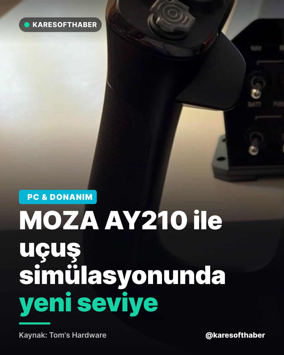 MOZA AY210 ile uçuş simülasyonunda yeni seviye