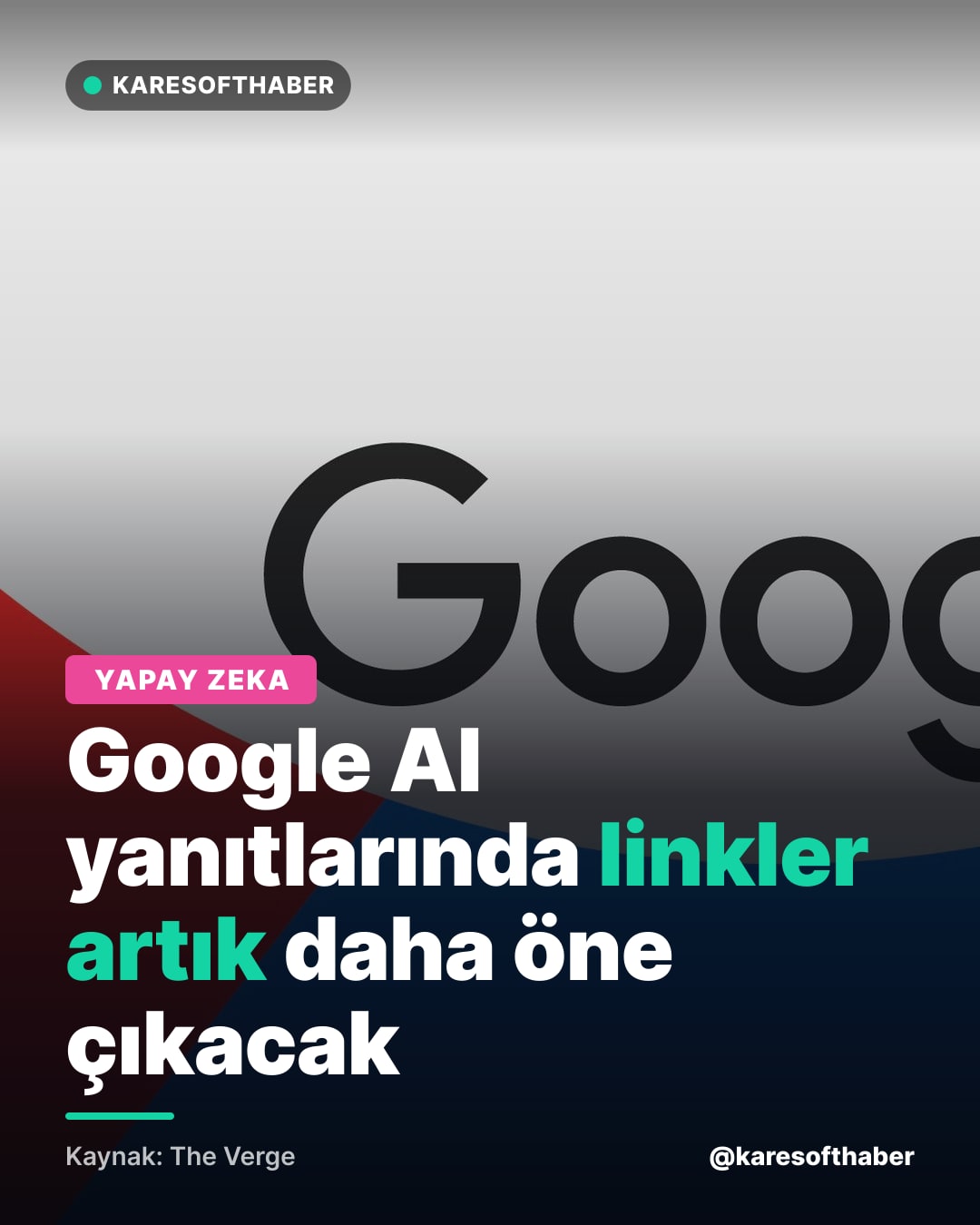 Google AI yanıtlarında linkler artık daha öne çıkacak