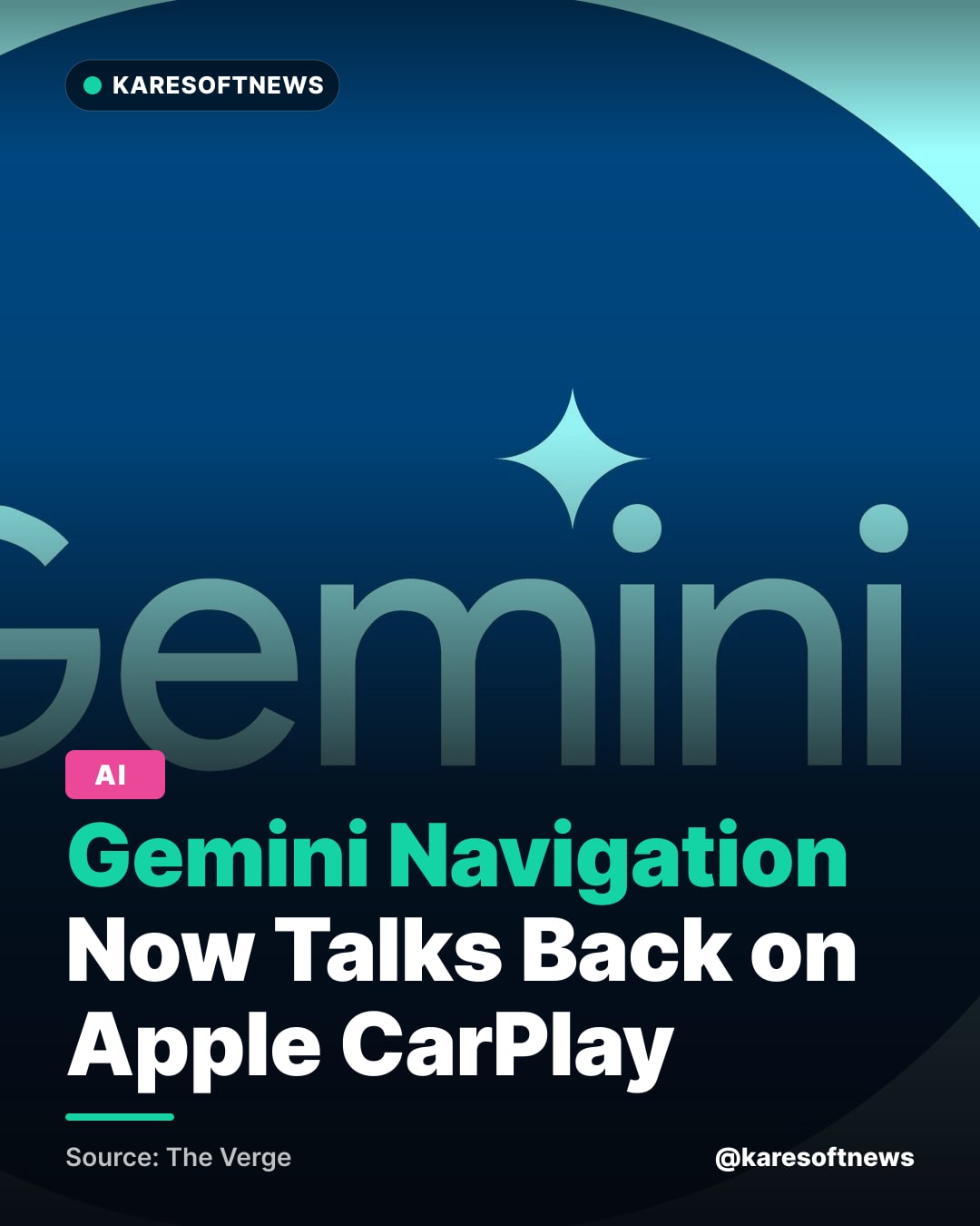 Gemini Navigation Now Talks Back on Apple CarPlay