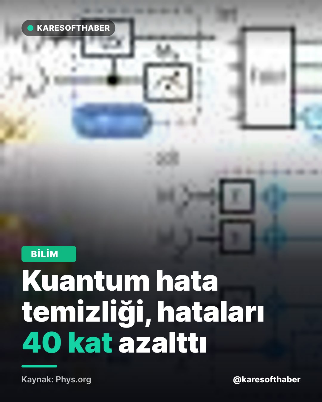 Kuantum hata temizliği, hataları 40 kat azalttı