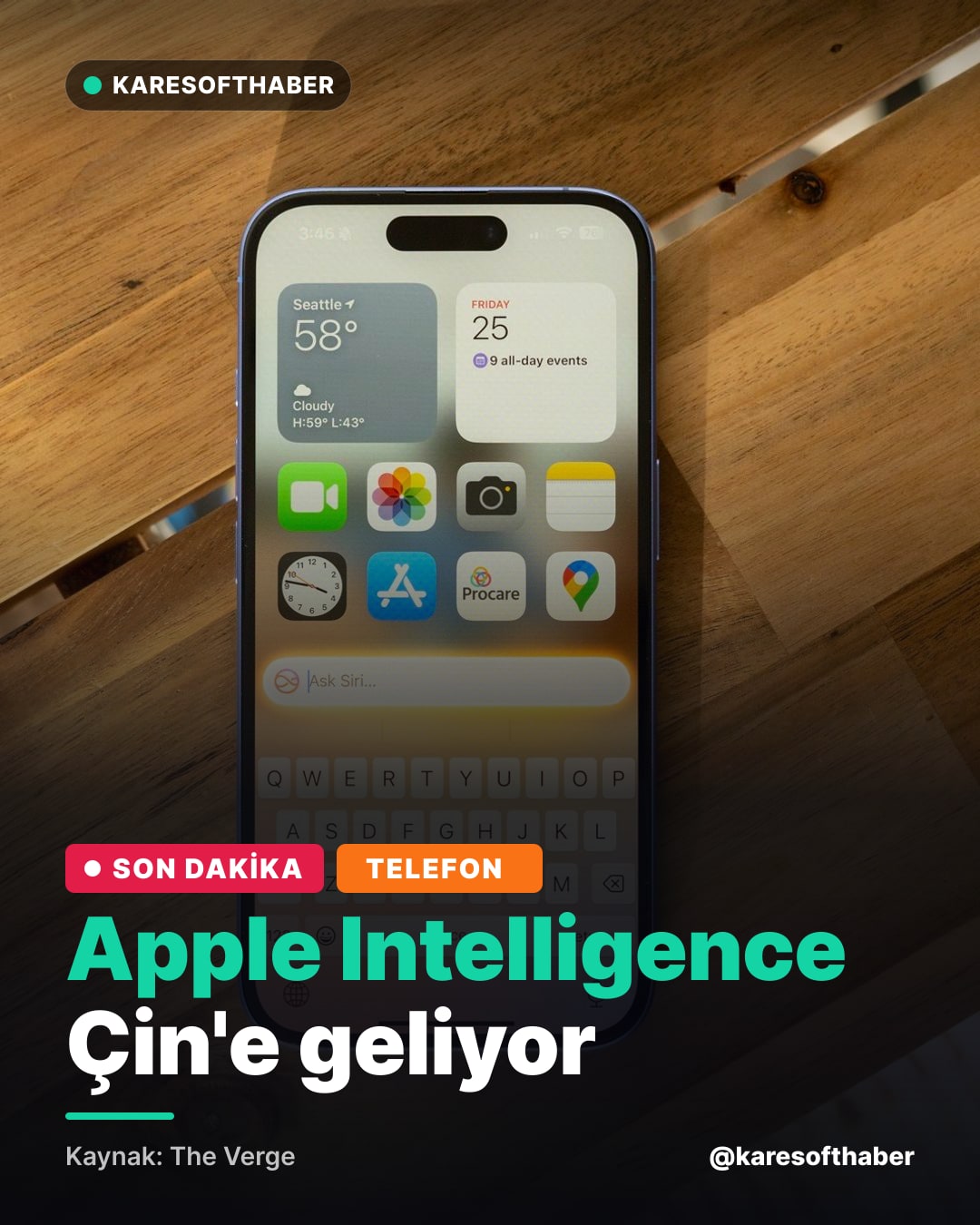 Apple Intelligence Çin'e geliyor