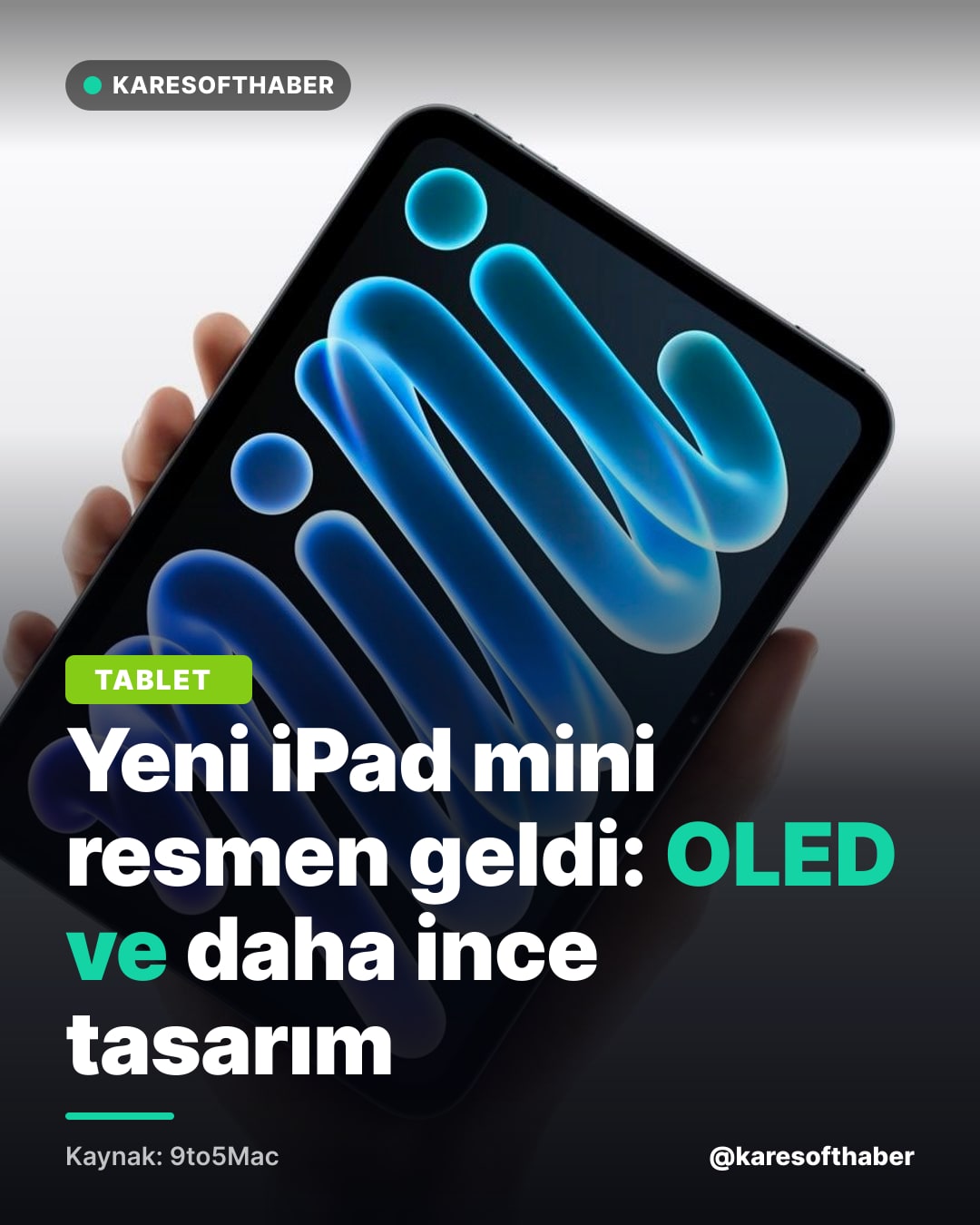 Yeni iPad mini resmen geldi: OLED ve daha ince tasarım