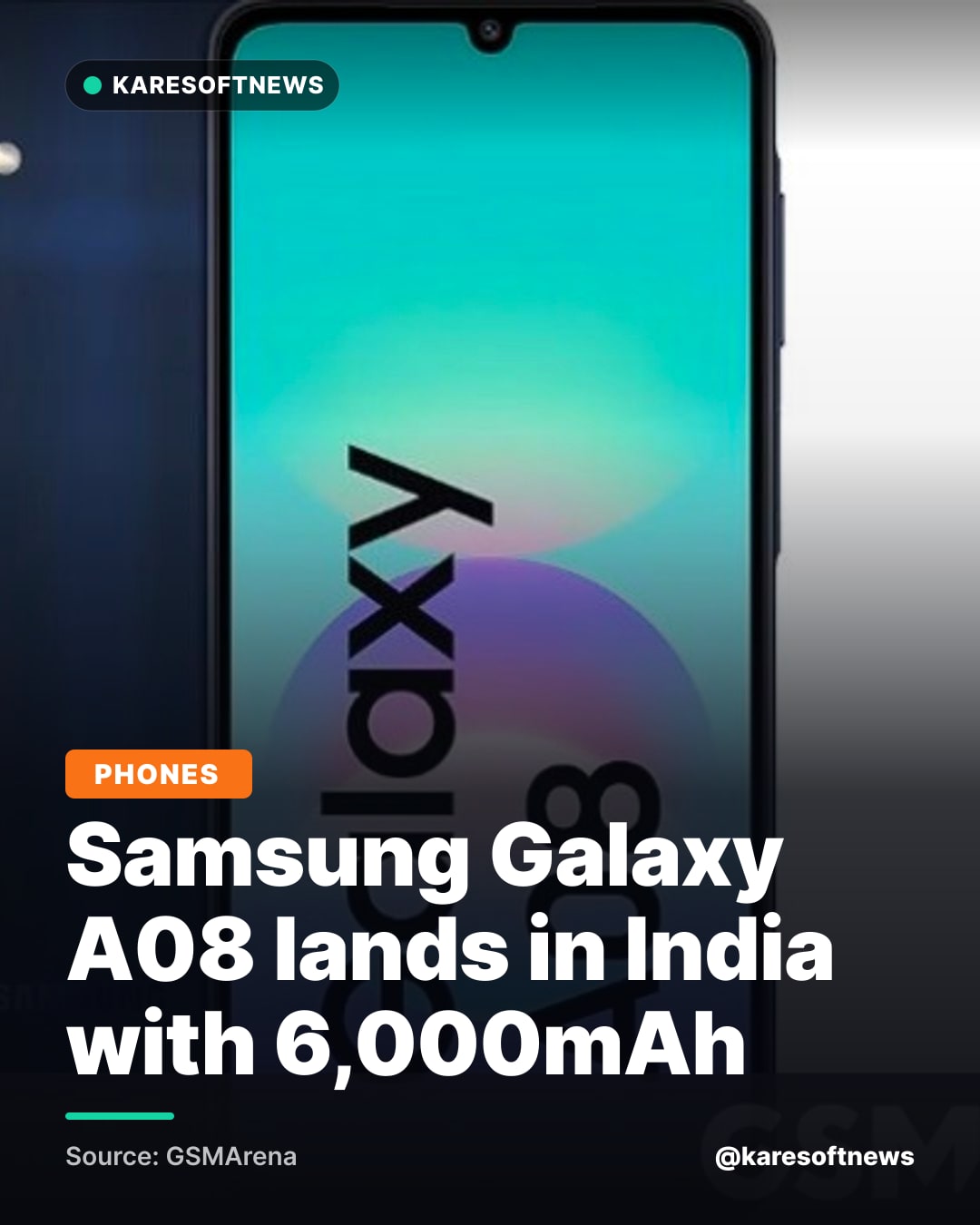 Samsung Galaxy A08 lands in India with 6,000mAh
