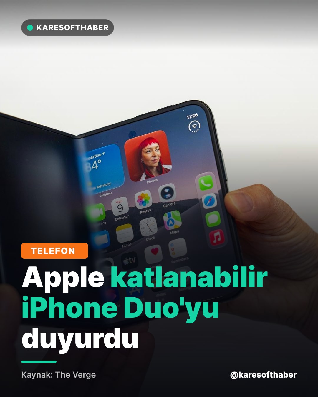 Apple katlanabilir iPhone Duo'yu duyurdu