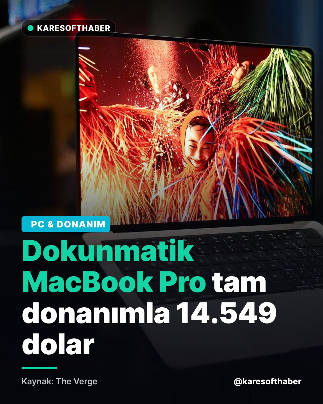 Dokunmatik MacBook Pro tam donanımla 14.549 dolar
