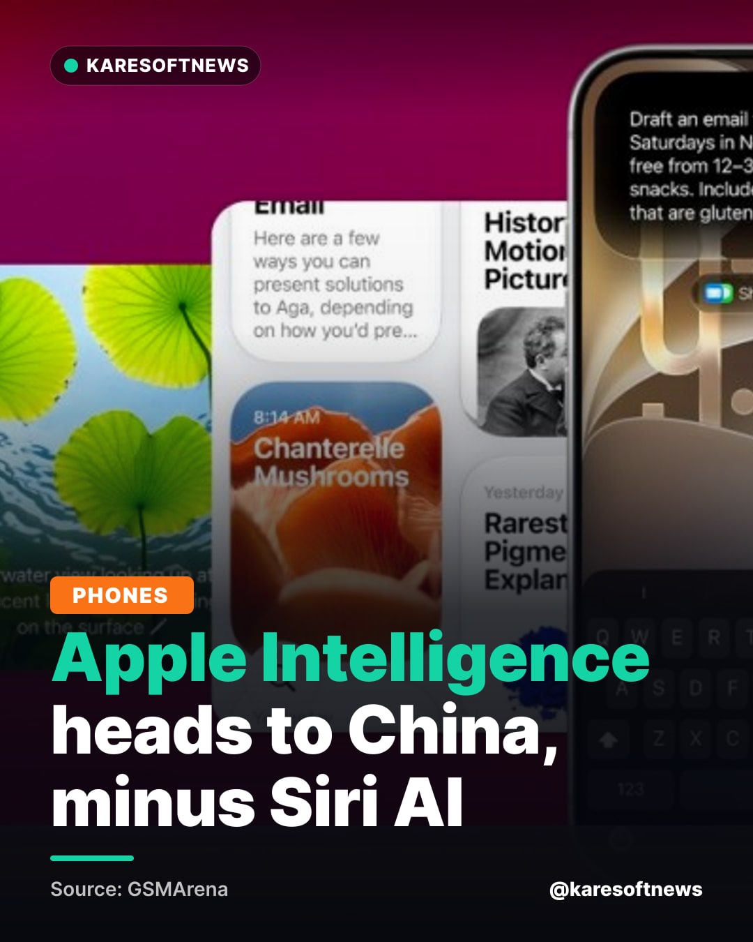 Apple Intelligence heads to China, minus Siri AI