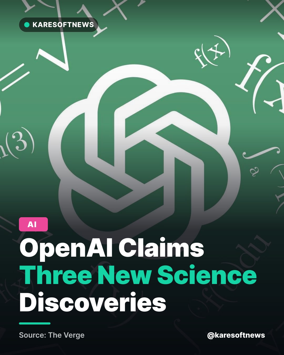 OpenAI Claims Three New Science Discoveries