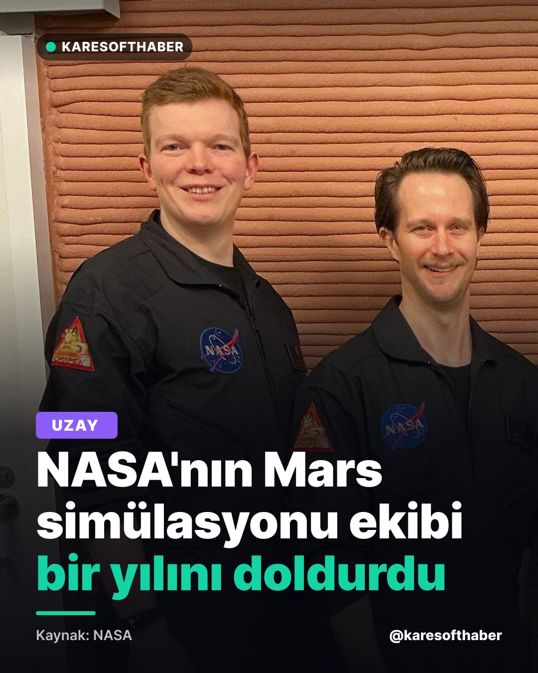 NASA'nın Mars simülasyonu ekibi bir yılını doldurdu