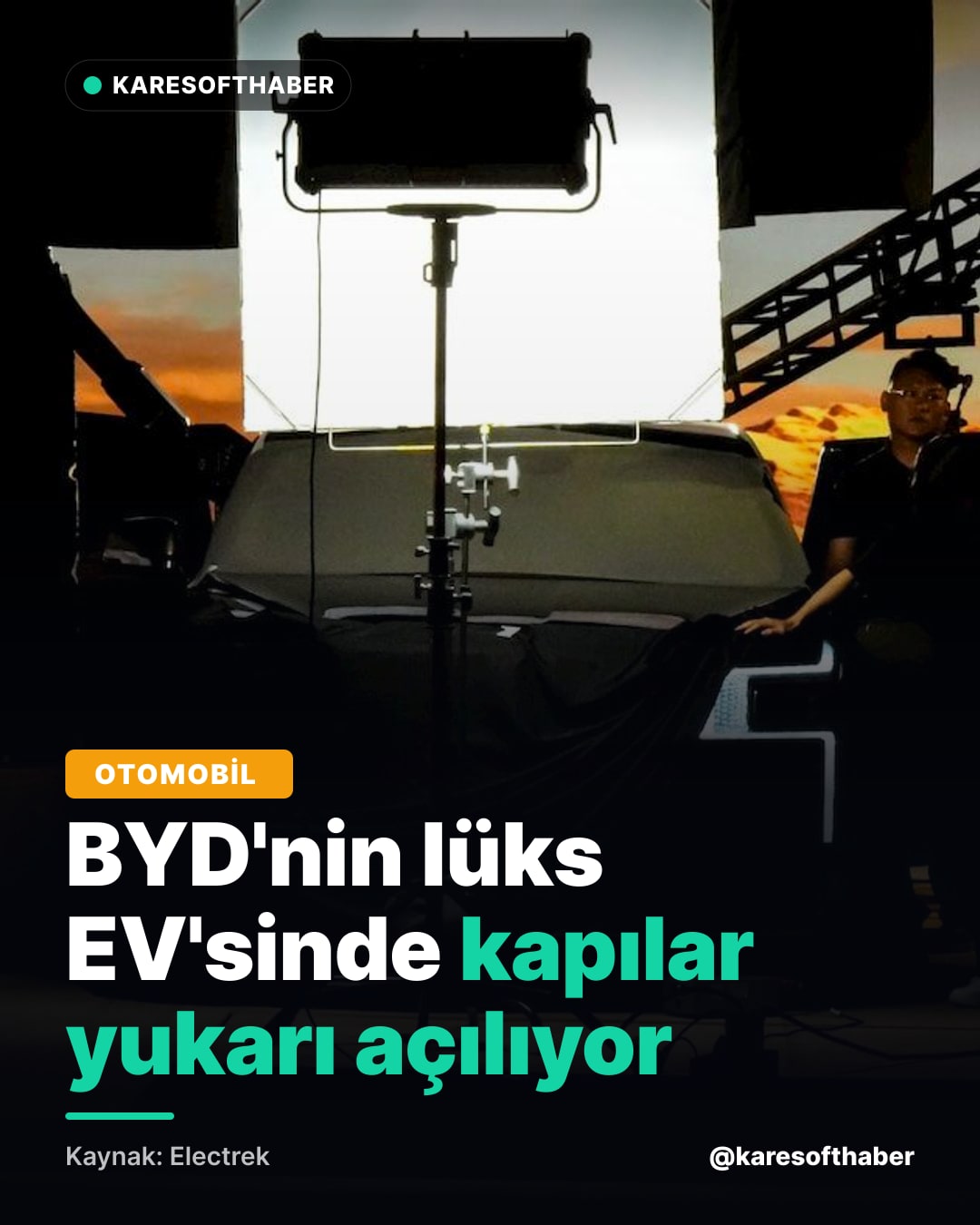 BYD'nin lüks EV'sinde kapılar yukarı açılıyor