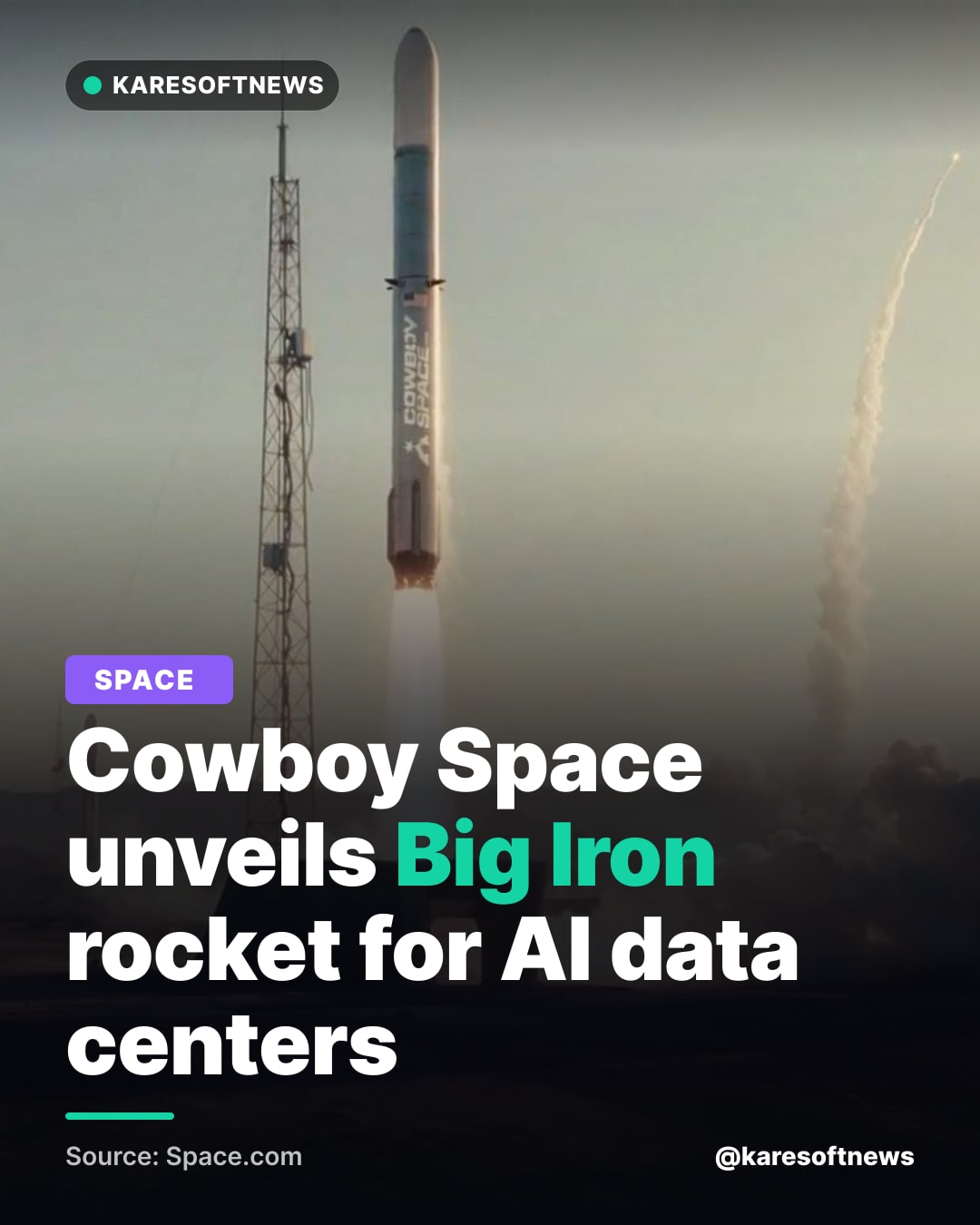 Cowboy Space unveils Big Iron rocket for AI data centers