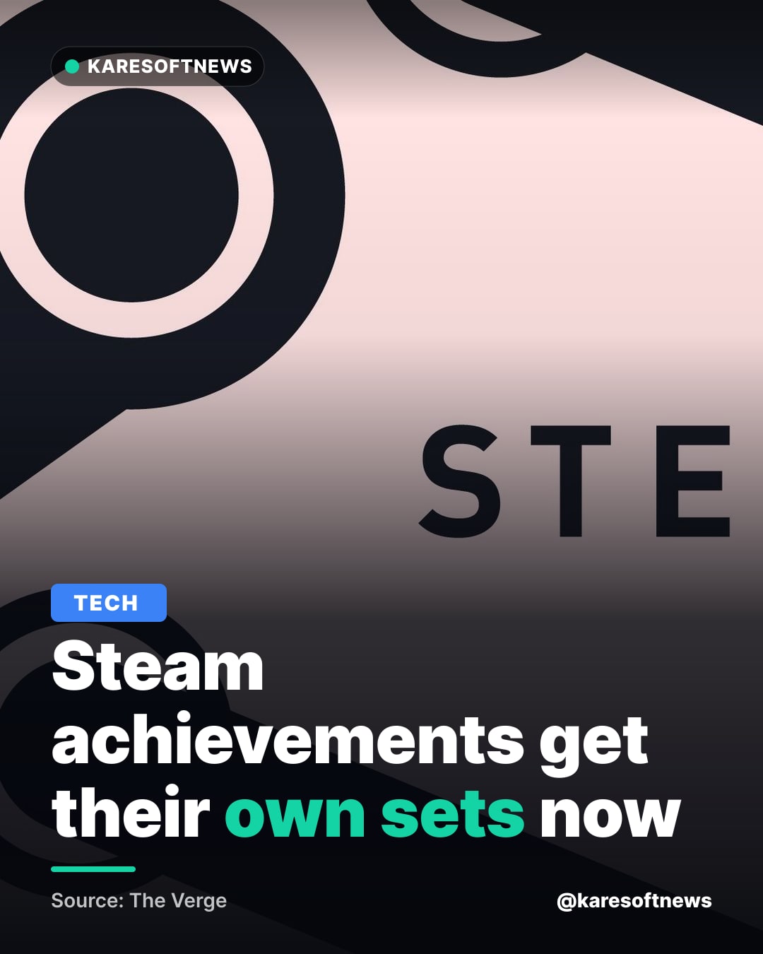 Steam achievements get their own sets now
